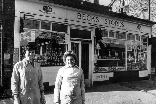 Pat Needham, left and Josie Baxby who both work at the Becks Stores, Nether Edge Road,  March 1976