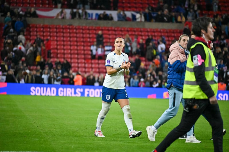 The Barcelona full back was superb against Scotland and will continue in her right wing back role she has been perfecting for the Lionesses recently.