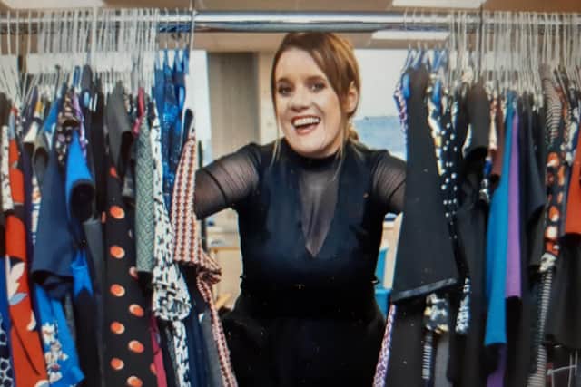Pictured is Faye Mellors, of Sheffield's The Suit Works charity, which is celebrating serving its 1000th customer in its ongoing drive to help get people into work. Courtesy of The Suit Works.