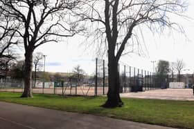 The multi-use games area (MUGA) at Hillsborough Park, Sheffield. Picture: Julia Armstrong, LDRS