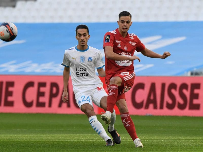 Leeds United are keen on bringing Brest midfielder Romain Faivre to Elland Road this summer and have been in contact with his representatives. (Le Parisien)

 (Photo by NICOLAS TUCAT/AFP via Getty Images)
