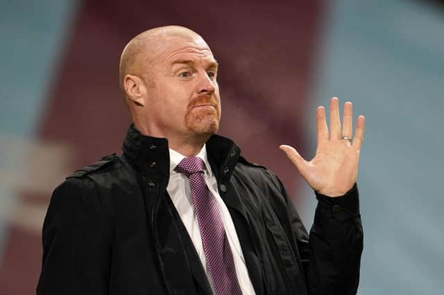 Burnley manager Sean Dyche is the longest-serving manager in the Premier League. (Photo by JON SUPER/POOL/AFP via Getty Images)