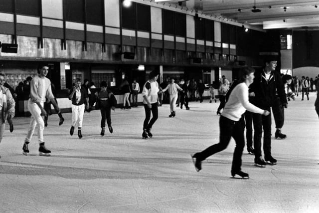 Silver Blades ice rink on Queens Road, Sheffield, operated for 40 years, from 1965 to 2005. It is pictured here in 1985
