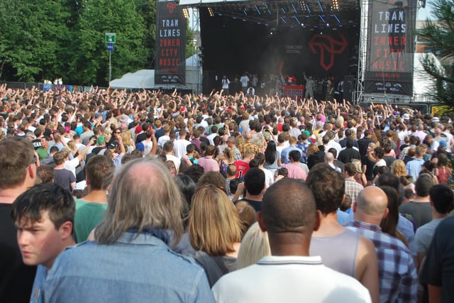 Public Enemy on the main stage at Devonshire Green at Tramlines 2014
