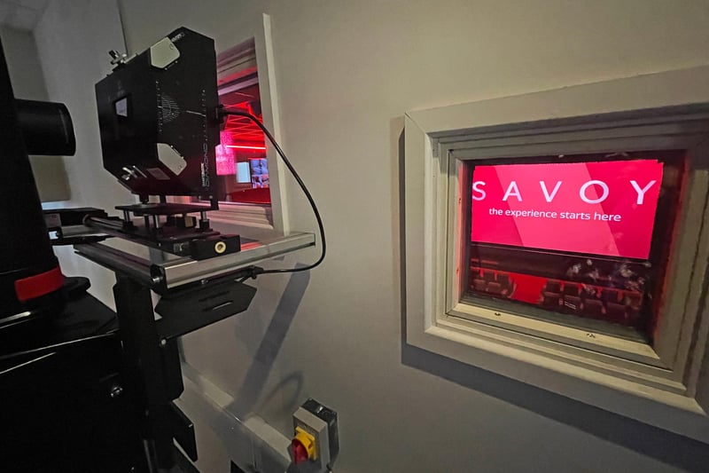 Screen One from the Projection Booth, which features 4K laser projection and Dolby Atmos immersive sound. Picture: NDFP-11-05-21-Savoy 12-NMSY