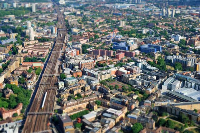 The rail cuts through the city centre - British Steel and the University of Sheffield are working to improve the future infrastructure