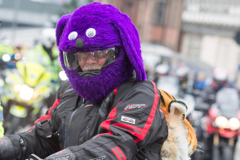 Riders were kitted out in fancy dress for the Egg Run.