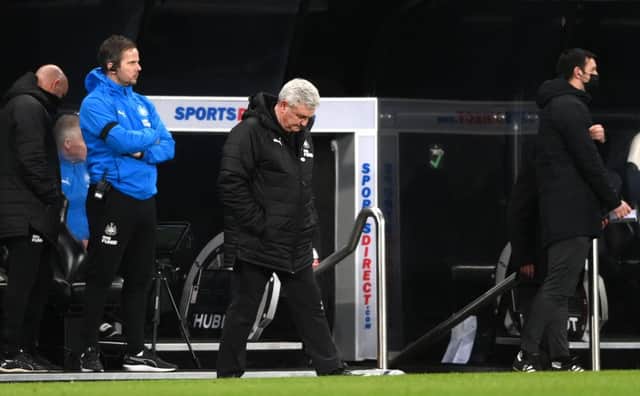 Newcastle United head coach Steve Bruce is fighting to keep the club in the Premier League. (Photo by Stu Forster/Getty Images)