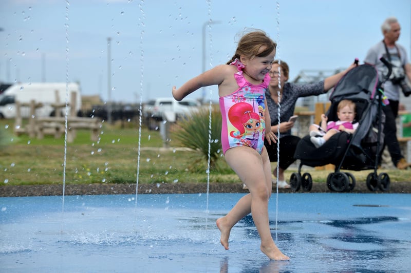 The water jets were unveiled as part of a £1.3 million revamp of the seafront park by Hartlepool Borough Council in 2018 and replaced a former paddling pool.