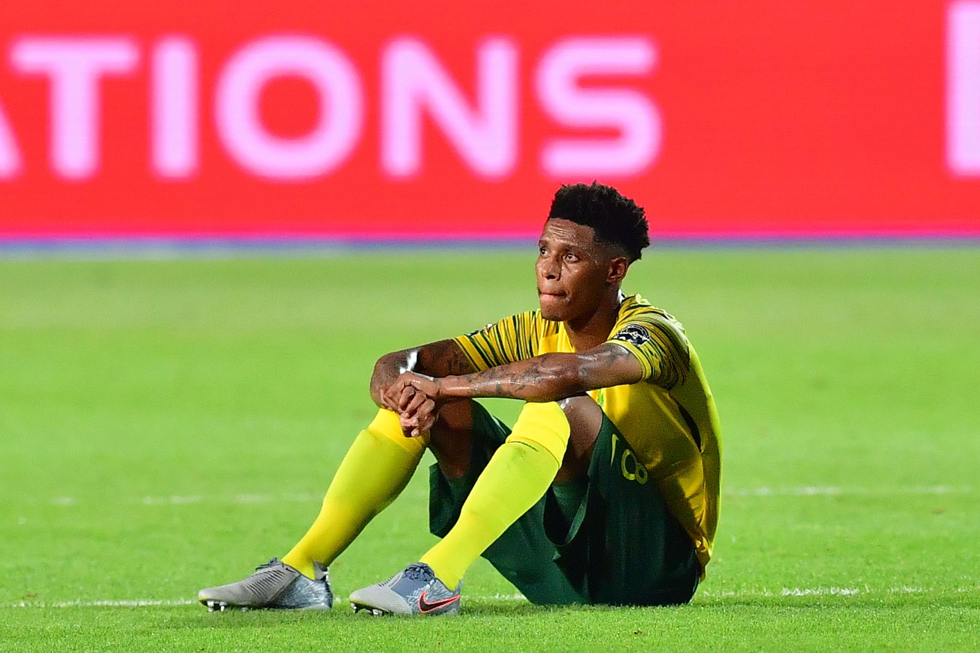 South Africa's midfielder Bongani Zungu. (Photo by Giuseppe CACACE / AFP)