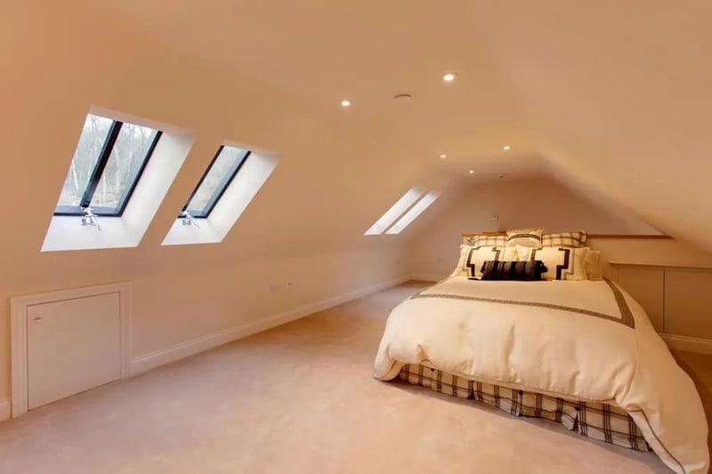 With four roof lights, recessed lighting, TV/aerial and telephone points and access to a further roof space.