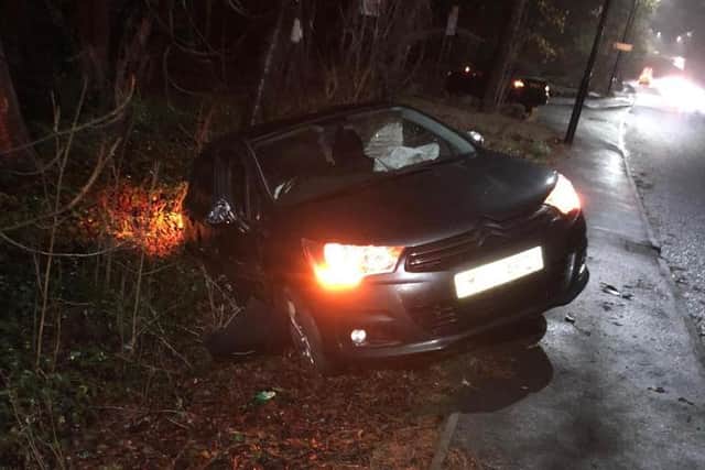 Car crash in Sheffield
