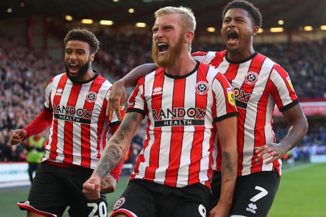 Oli McBurnie's fifth goal in six games wasn't enough to seal all three points for Sheffield United against Birmingham City: Sportimage