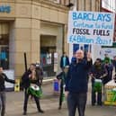 Richard Teasdale, of drama group Act Now, has urged Sheffield Council to leave Barclays as the bank invests in fossil fuels.