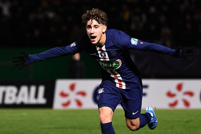 Leeds United are rumoured to be in the running to land PSG starlet Adil Aouchiche this summer, who has scored 15 goals in 25 games for France's U17 side. (90min). (Photo by ANNE-CHRISTINE POUJOULAT/AFP via Getty Images)