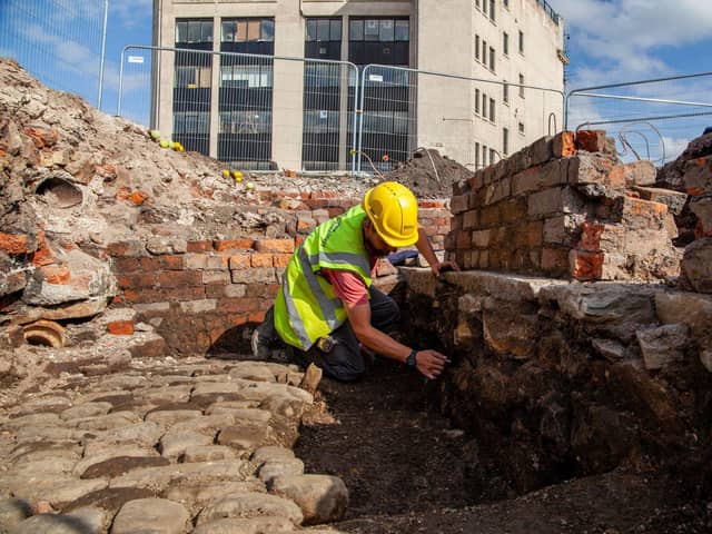 Can you help Joined Up Heritage Sheffield with the next phase of protect the city’s history. Sheffield Castle dig.(Wessex Archaeology)