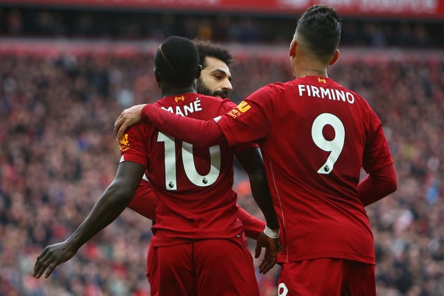 With attacking trio Sadio Mane, Mo Salah and Roberto Firmino collective haul of 19 match-winning goals all chalked off, it's chaos for the Reds. They take a 46-point hit as they lose 55 goals. Ouch. (Photo by GEOFF CADDICK/AFP via Getty Images)