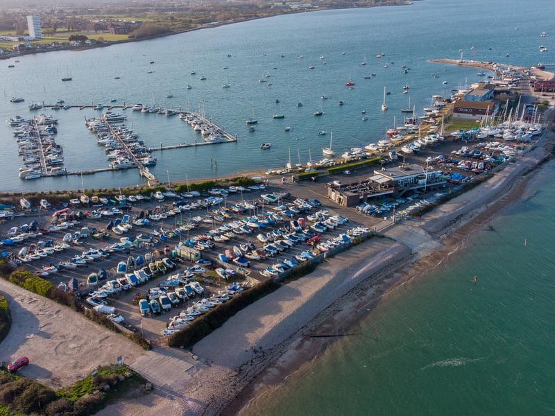 Showing the RNLI station and the Hayling Ferry pontoon