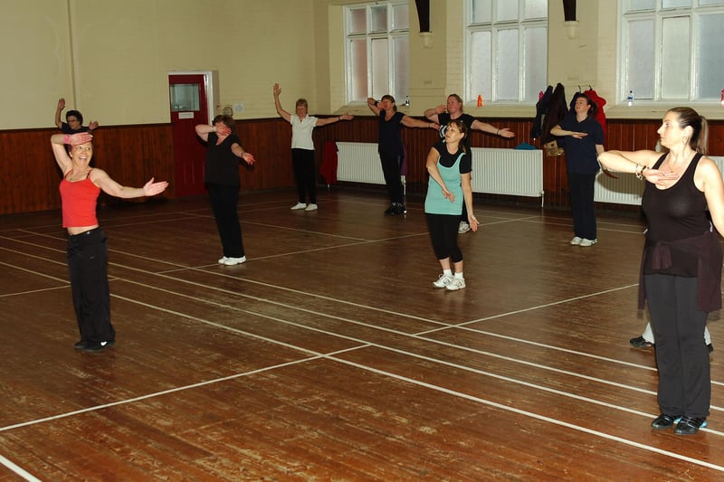 The Zumba class at St Matthews Hall got our photographer's attention 8 years ago. Are you in the picture?