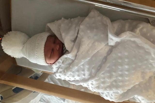 Charlotte Jackson sent in this picture of Thomas Lewis Kirby, born on 13 May weighing 7lb 11ozs.