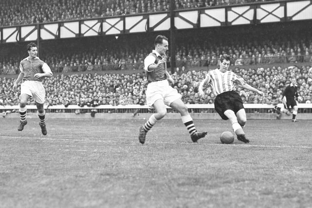 The 'Clown Prince of Soccer' is pictured in 1956, towards the end of his career in Sunderland. He played 320 times for SAFC and scored 97 goals. His inclusion in our selection is thanks to Jack Longstaff.