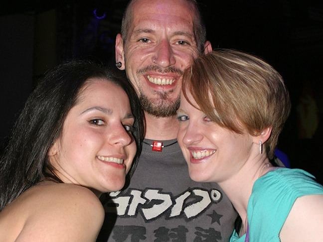 Kate, Karl and Roz at the Sheffield City Hall, Friday April 23, 2004