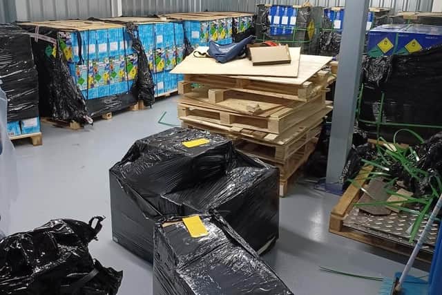 Thousands of cannisters worth an estimated £500,000 have been seized by Sheffield police in a raid aimed at stopping illegal supplies of nitrous oxide, pictured