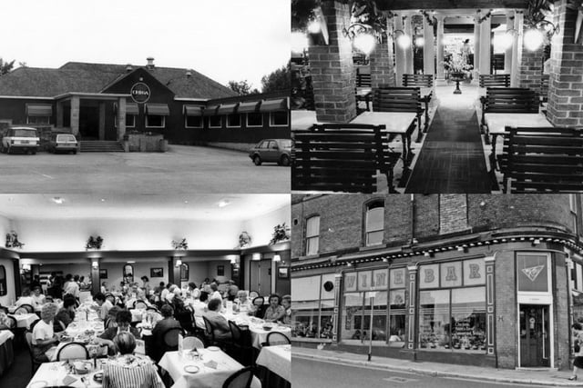 Some of the restaurants which were popular with diners in Sheffield during the 1980s