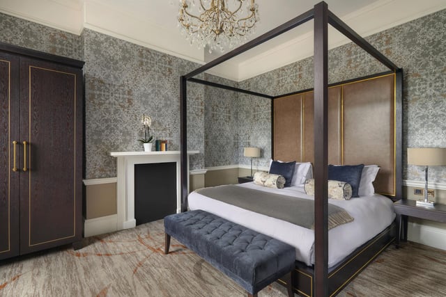 The Crescent Suite comes complete with a four poster bed