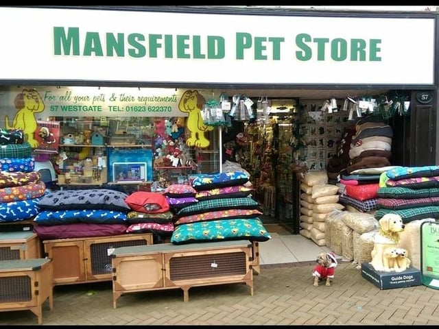 The pet shop on Westgate is delivering pet supplies to Mansfield and surrounding areas.