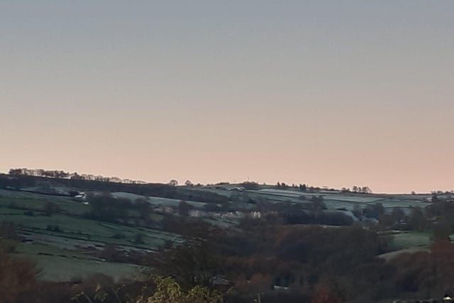 A light dusting over Loxley Valley.