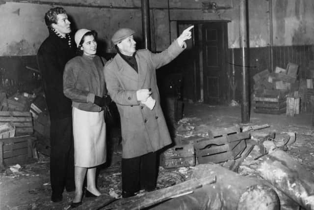 Memory Lane  November 1958 - Theo Lambert points out some of the features of the Alexandra Theatre, as he remembers it. Colleen Burnett and John Paget are appearing in a four week season of plays at the Pier Pavillion.