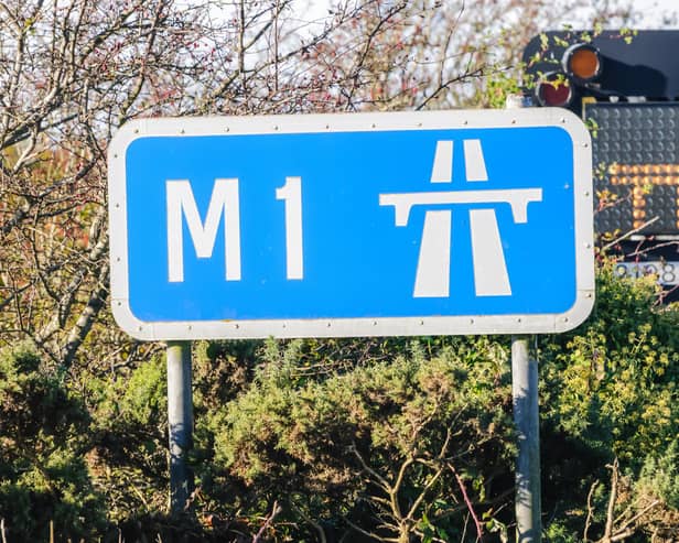 The M1 northbound has been closed this evening