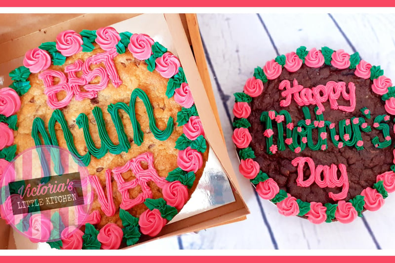 Baker, Victoria Thompson-Chambers, of Victoria's Little Kitchen, has been busy creating large Mother's Day cookies and pretty cupcakes, and still has booking slots available. Her business can be found on Facebook.