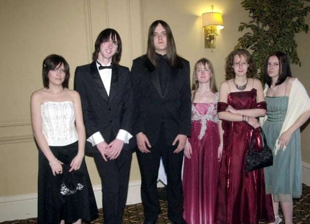 Mexborough Sixth Form leavers in 2006. At the Danum hotel.