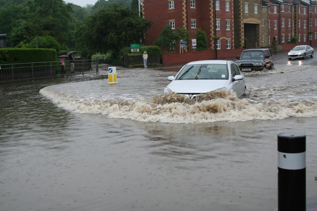 Chesterfield road, Woodseats was flooded in 2007