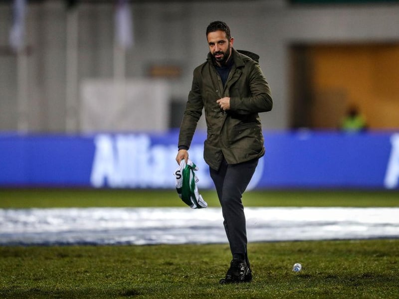Leeds and Leicester City are closely following Sporting Lisbon manager Ruben Amorim. The Portuguese side are currently leading the way at the top of the Primeira Liga table, nine points above second place Braga. (Bruno Andrade)