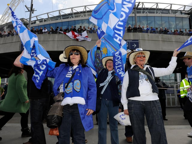 Fan outside Wembley before kick-off.