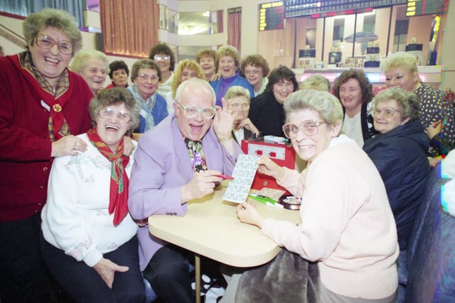 Coronation Street's Reg Holdsworth alias Ken Morley, visited the Regal bingo at Concord, Washington in 1994 and was pictured checking a bingo card. Were you there?