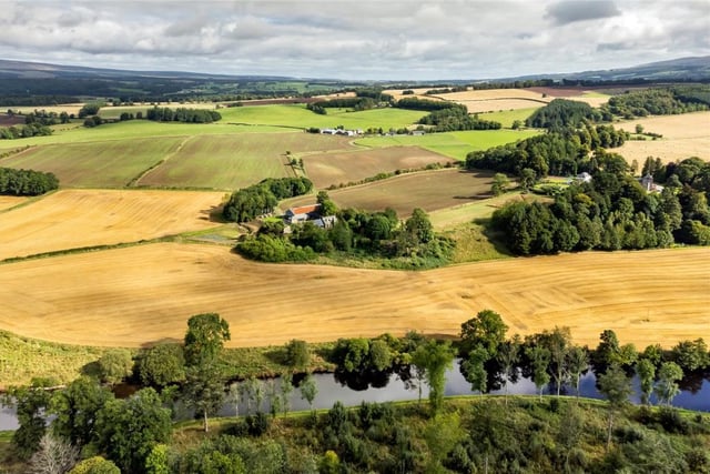 The property enjoys an idyllic setting in the Perthshire countryside.