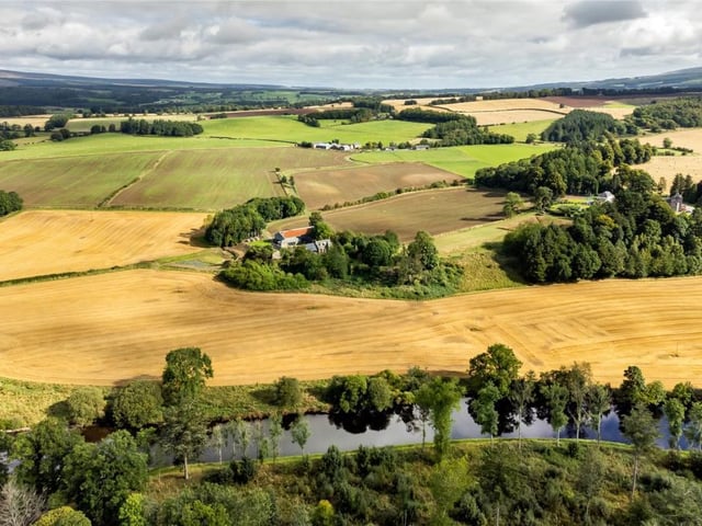 The property enjoys an idyllic setting in the Perthshire countryside.