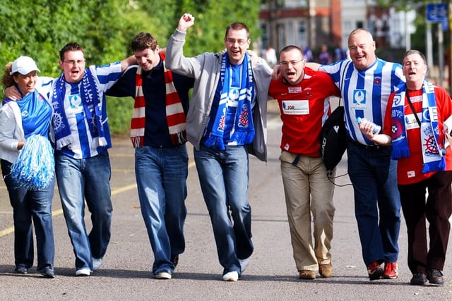 Pools fans were in good spirits ahead of kick-off