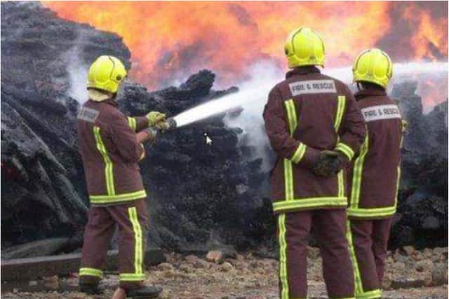 Eight fire crews tackled the blaze.