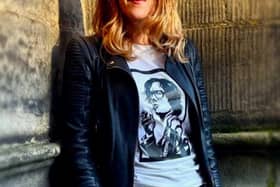 Jarvis t-shirt modelled by Amy from Printed by Us.