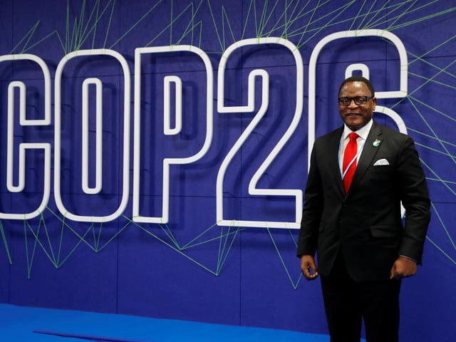 President of Malawi Lazarus Chakwera.