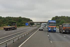 Drivers are facing huge delays on the M18 between Doncaster and Rotherham this afternoon, following a crash. File photo: Google