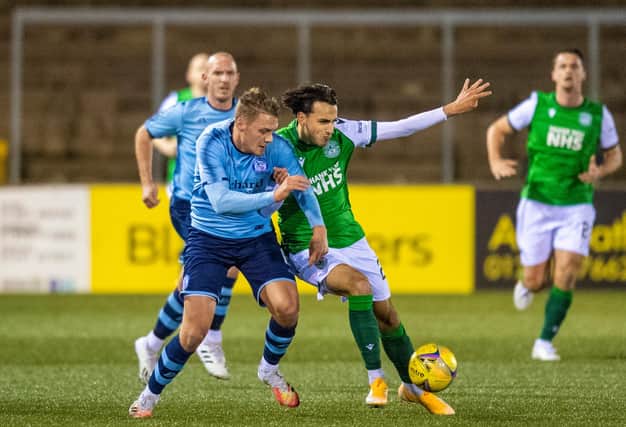 Ryan Shanley made his first start for Hibs