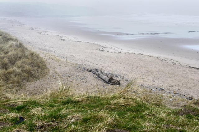 A 10-mile coastal walk between Holy Island (mainland side) and Spittal takes in Goswick golf course, Cheswick and Cocklawburn beach (pictured) and follows a clifftop path before descending to Spittal Prom.