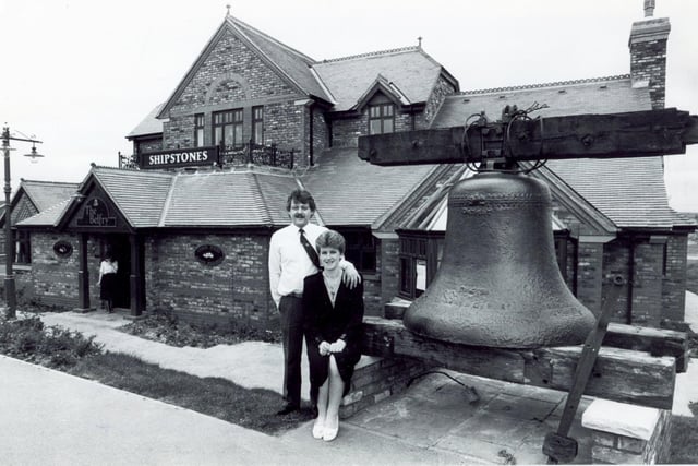 Licensee Kevin Greensmith and wife Elaine of the Belfry at Beighton in August 1987