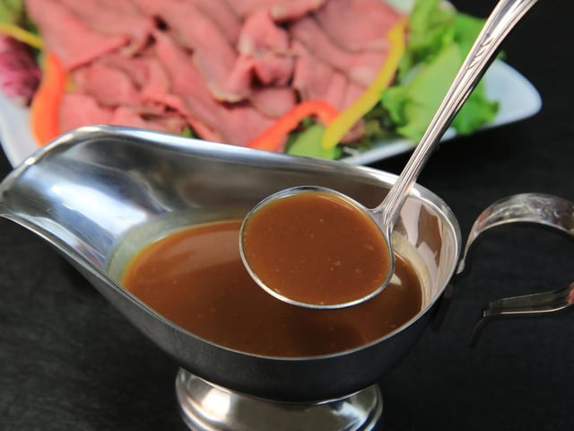 The nation’s beloved gravy followed closely behind turkey, ranking in the second tier of Christmas dinner favourites (Photo: Shutterstock)